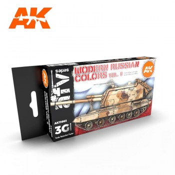 AK 3rd Generation Acrylic MODERN RUSSIAN COLOR SET 6X17 ml VOL 2 AK11663